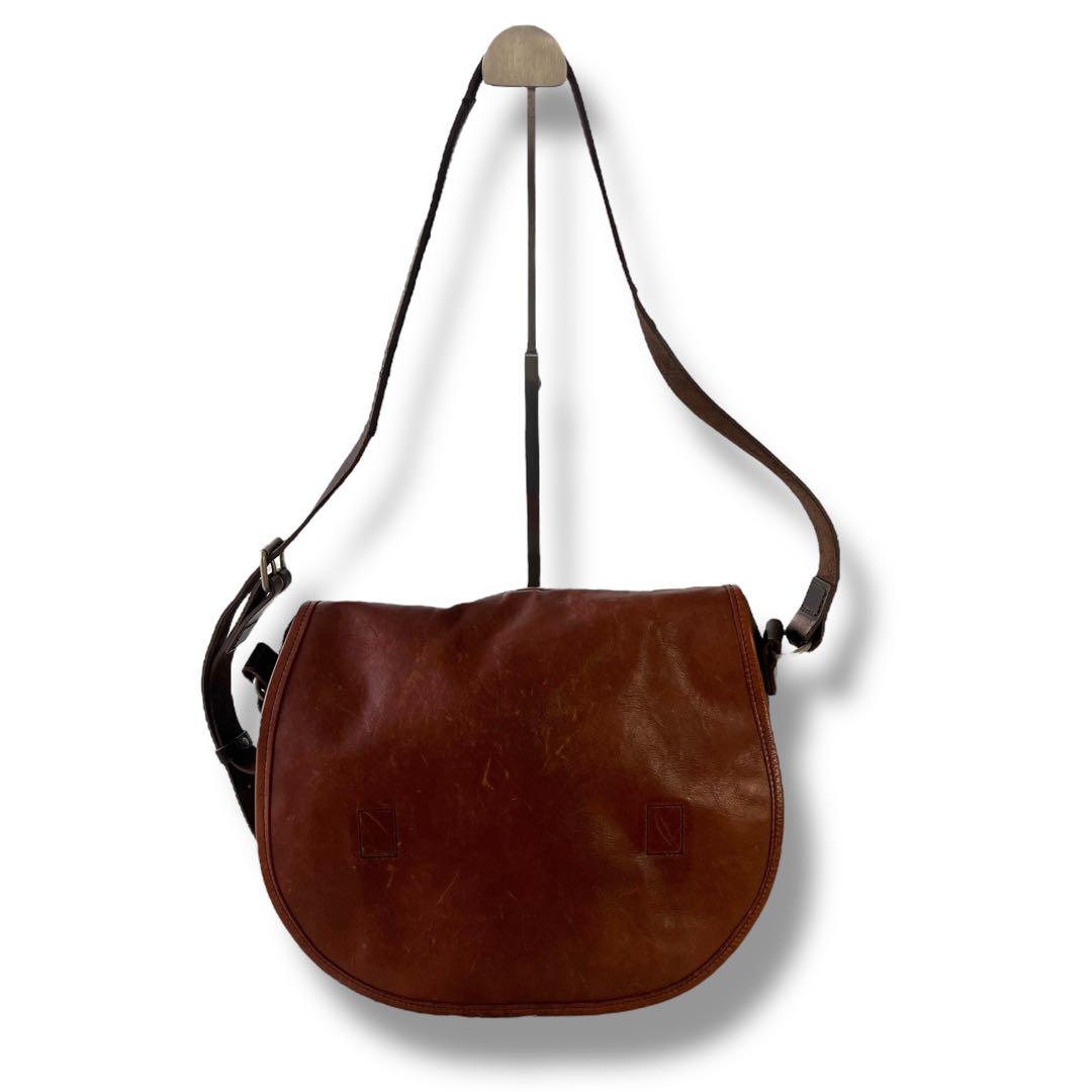 MARGARET HOWELL PORTER レザー ショルダーバッグ