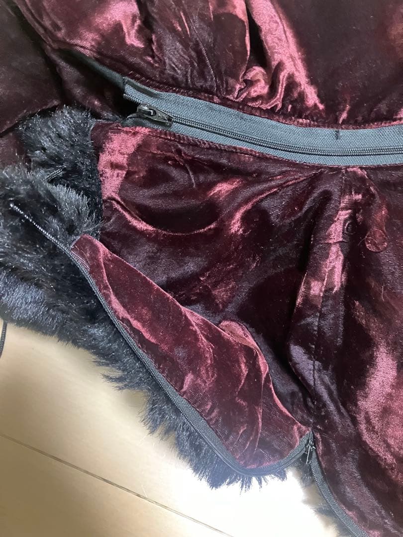 コリアンジャケット刺繍ファー次古着ビンテージ８０s激レア