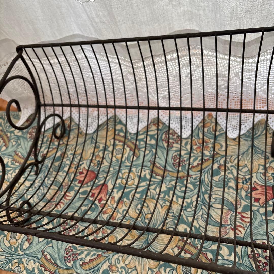 【レア】フランス　アンティーク　アイアンディッシュラック