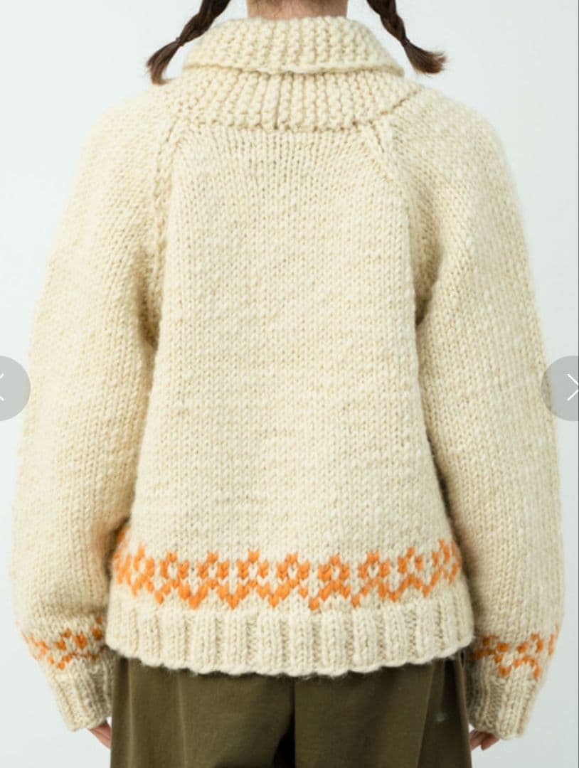 【oyasumi】PAR ICI シャチ柄　ニット　カーディガン　カウチン