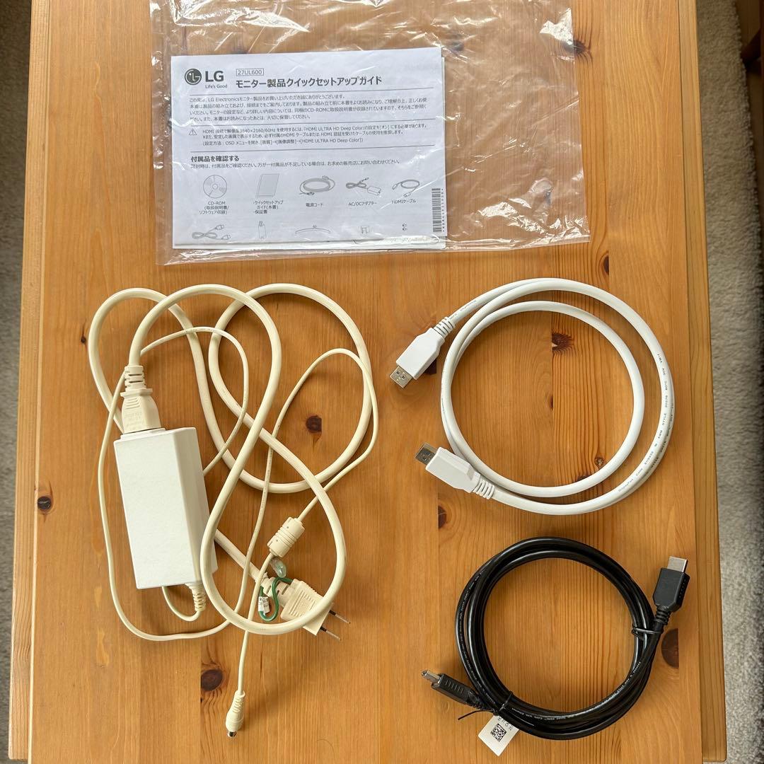 LG 27UL600-W 4K 27インチ IPSパネル モニター