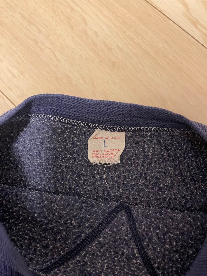 【値下げ可】60‘s vintage college print sweat