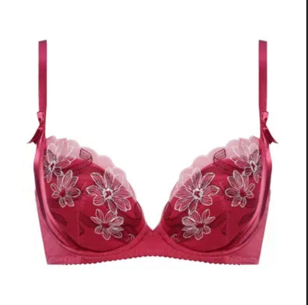 Triumph アモスタイルきゅっと寄せブラ 上下セットF65❣️レッド︎✿·͜·素敵