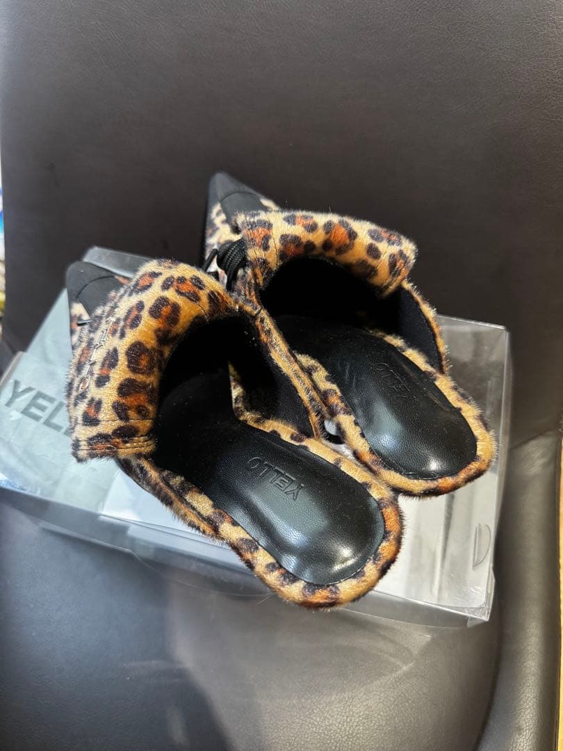 YELLO レオパード　ミュール