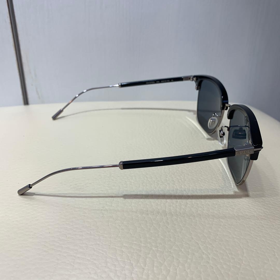 ☆ほぼ未使用☆GUCCI　サングラス　スクエア　アジアンフィット　軽量　黒