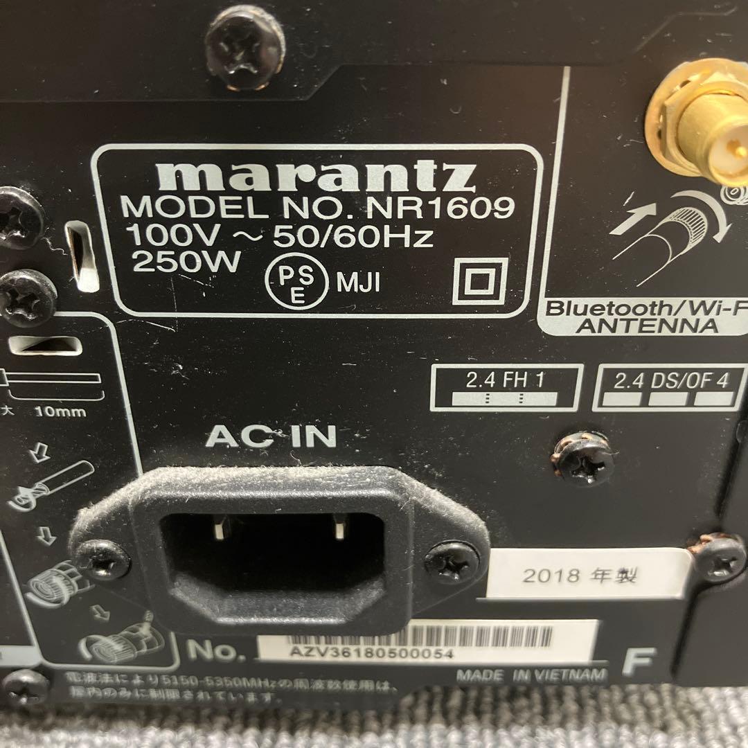 marantz NR1609 AVアンプ 2018年製　リモコン付き　付属品多数