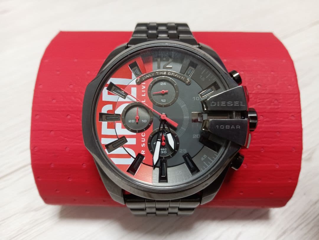 【値下げ】DIESEL DZ-4600 美品 クロノグラフ 腕時計 ブラック