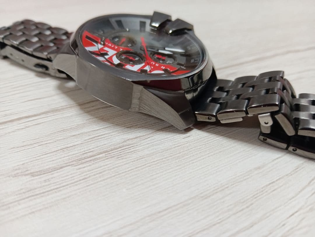 【値下げ】DIESEL DZ-4600 美品 クロノグラフ 腕時計 ブラック