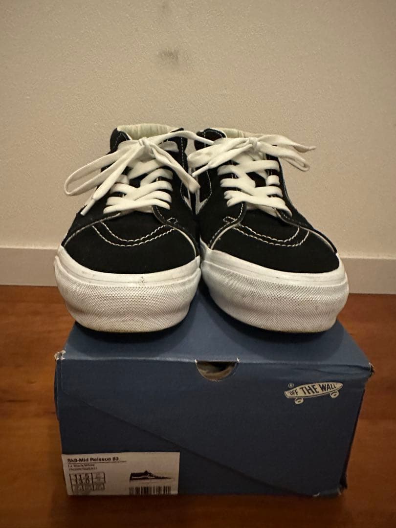 キムタク着用！Vans premium スケートミッド　ブラック　スケハイ