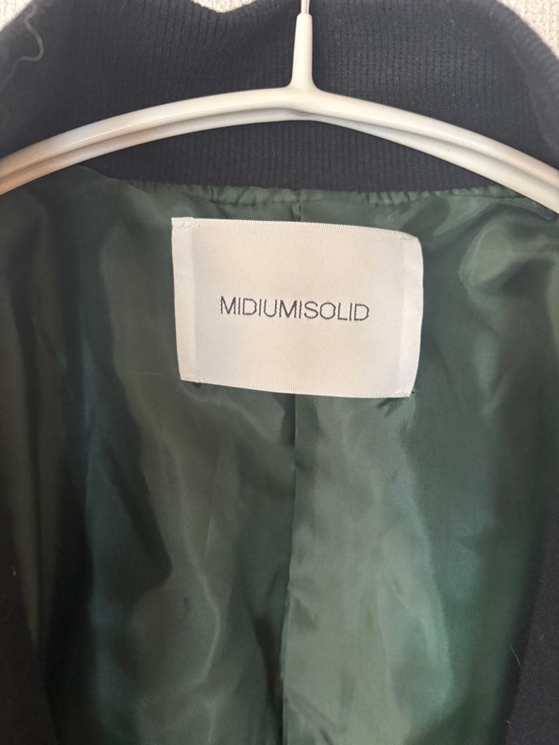 美品　MIDIUMISOLID ミディウミソリッド　スタジャン　ジャケット