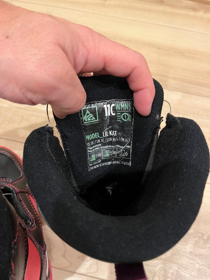 K2 スノーボード90㎝ ビンディングセット ブーツ16.5㎝(18〜19㎝)