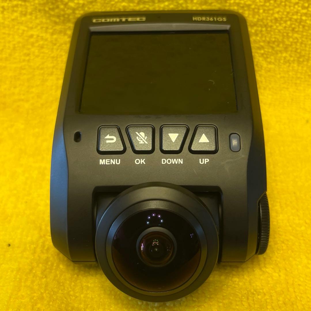 ☆整備品☆電池交換☆駐車監視コード　コムテックドライブレコーダーHDR361GS