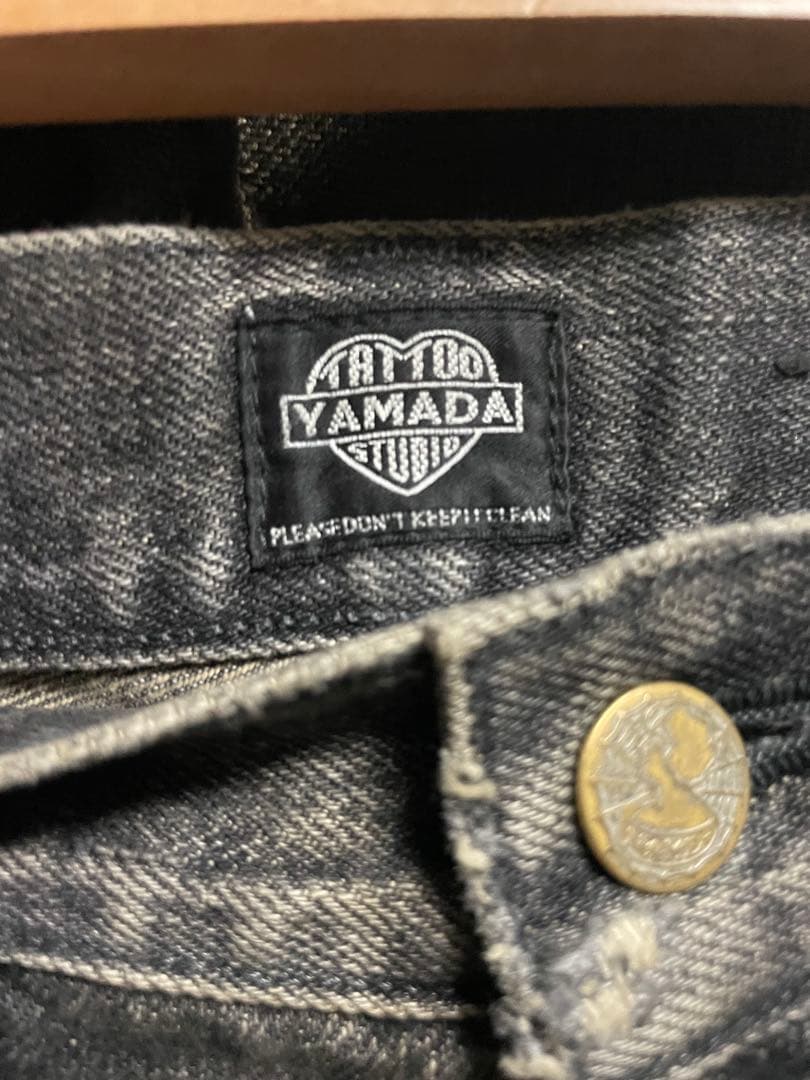 進藤大輝TSY RIPPED WIDE STRAIGHT BLACK