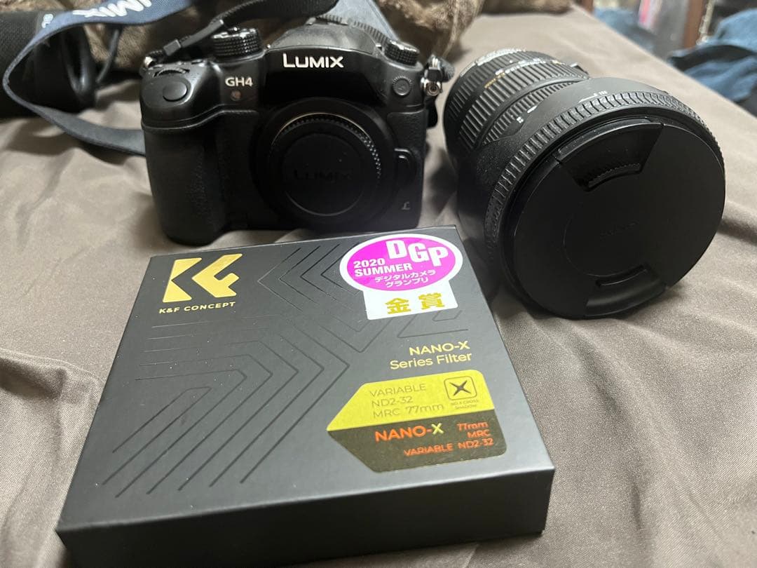 LUMIX GH4 デジタル一眼レフカメラ 本体 レンズ、バッテリー2個付き