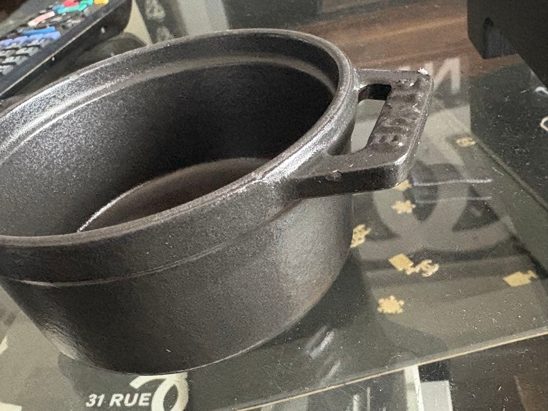 新品　staub ピコ・ココットラウンド10㎝　3個セット　専用スタンド付き
