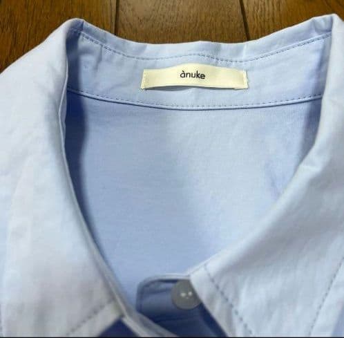 anuke Highcount Over Shirts アンヌーク　ライトブルー