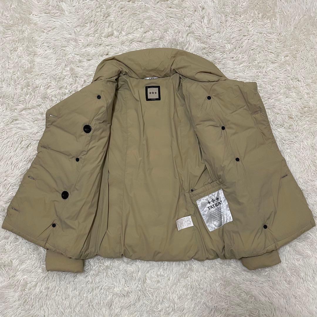 値下げ レア タトラス ダウンジャケット 肩ロゴ ダウンコート ミドル Aライン