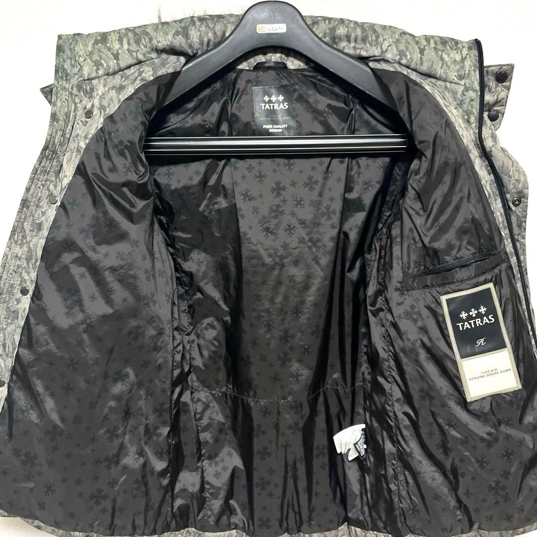 【定価154,000円】TATRAS 高級Rline ダウンジャケット　カモ柄