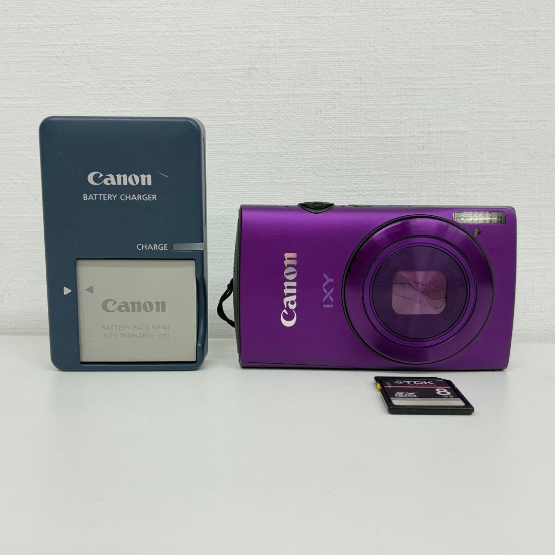 【動作品】 Canon IXY 600F キャノン イクシー パープル カメラ