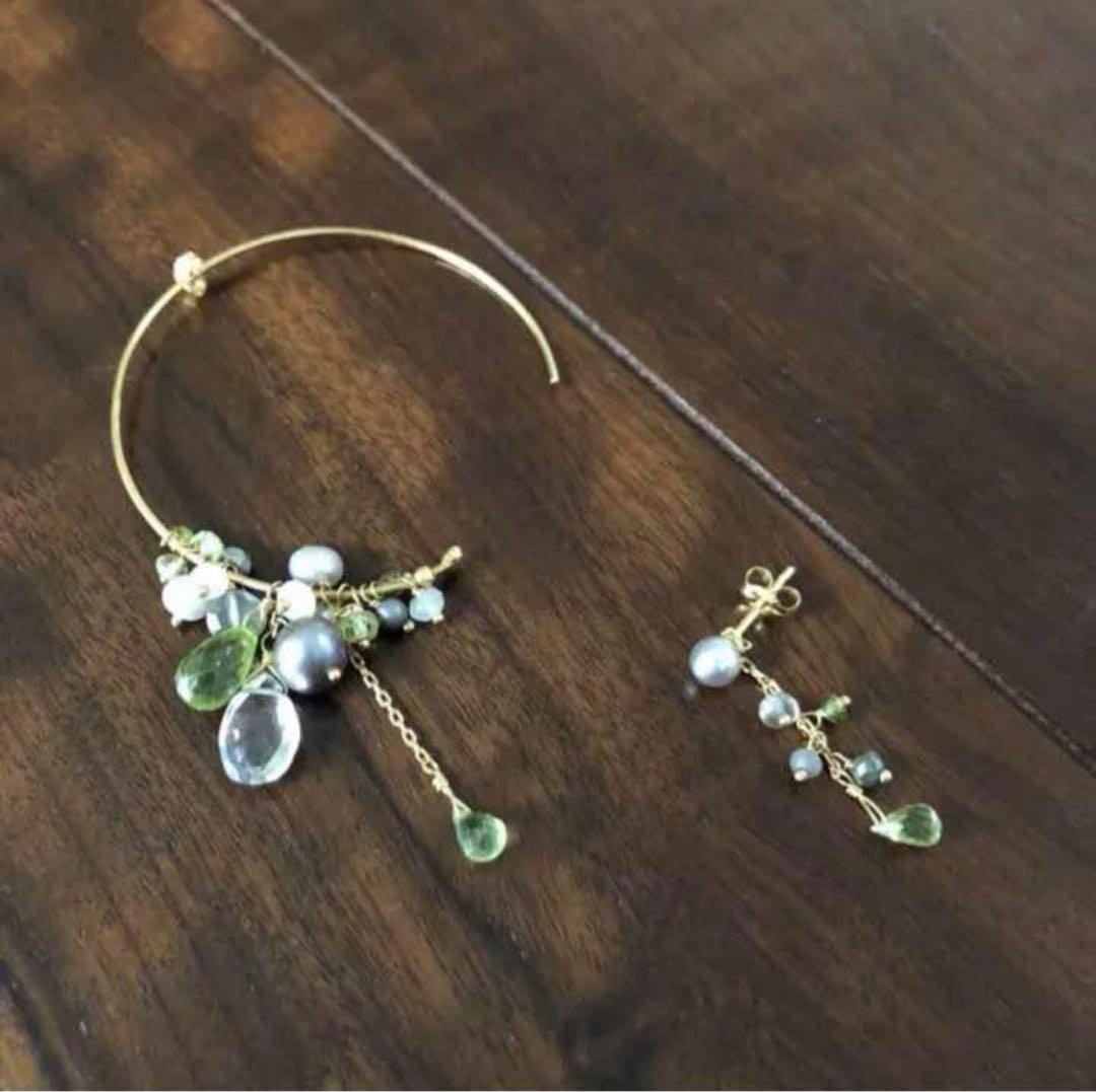 めろんくりーむ様用　【sweet pea】スイートピー K18YG ピアス