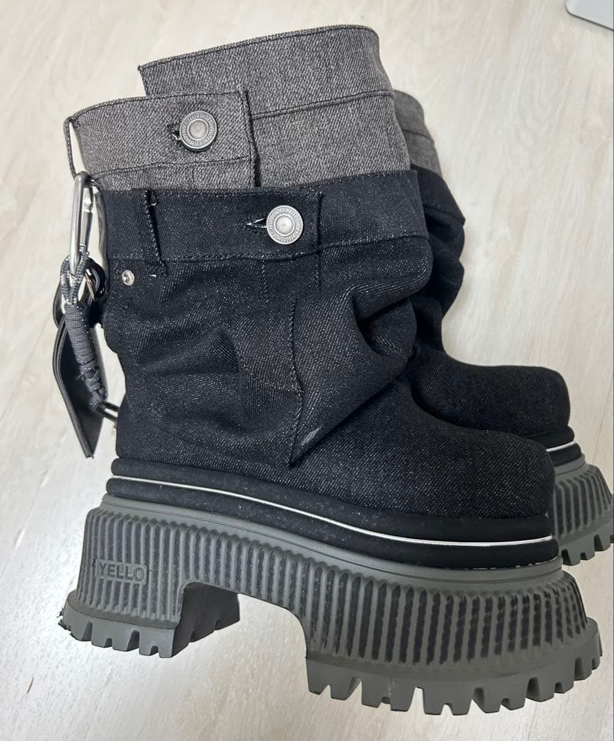 GIO PLATFORM SHORT BOOTS yello イエローブーツ M