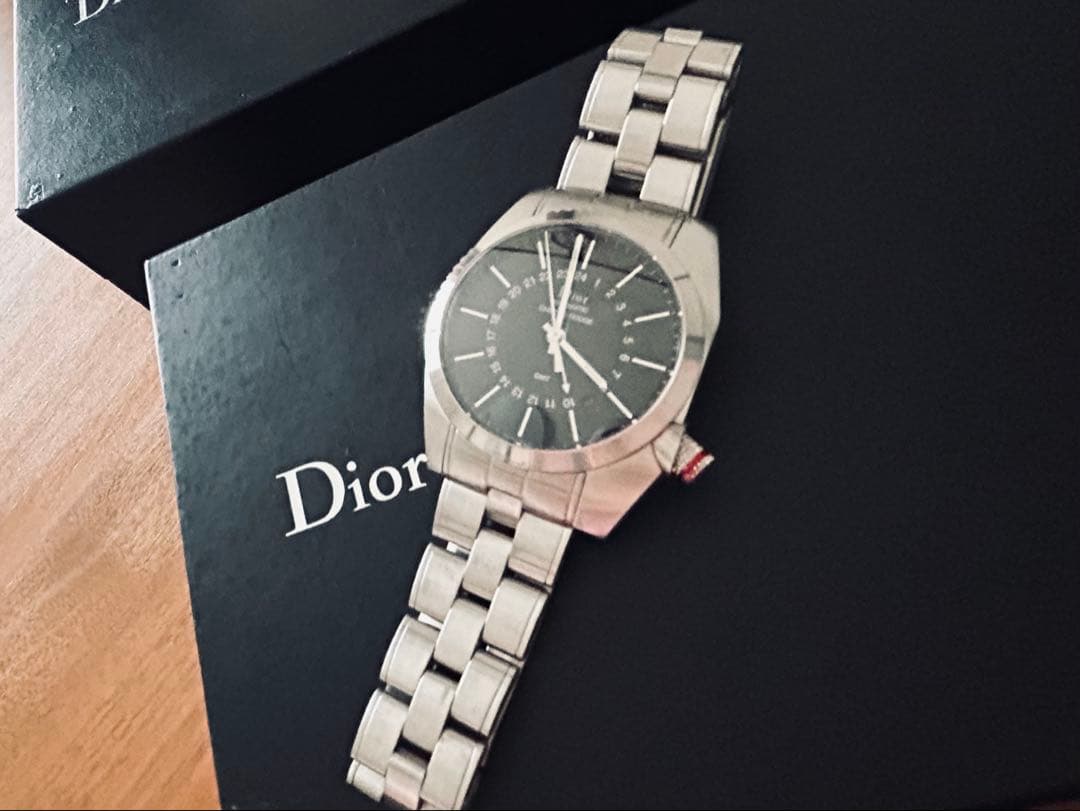 【美品】ディオールオム⭐︎DIORシフルルージュGMT A04 メンズウォッチ