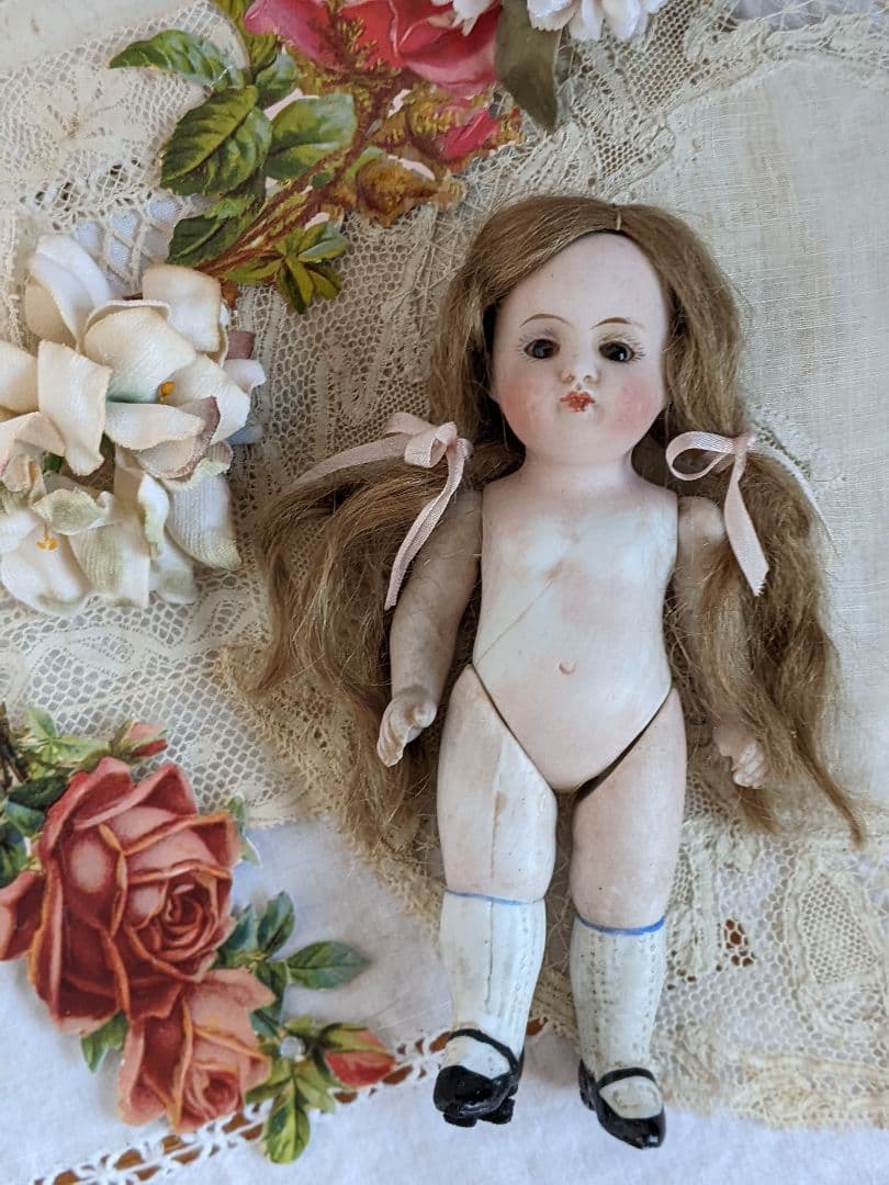 【s】アンティークビスクドール　ミニョネット　ケストナー150 　２体セット