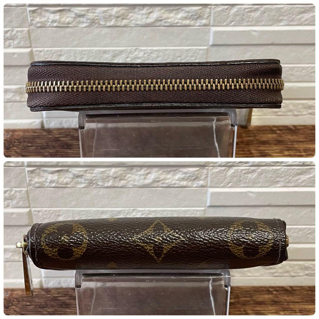 良品 ルイヴィトン モノグラム ケース ジッピーウォレット ブラウン