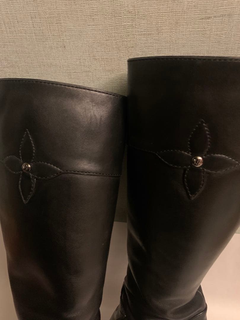 JmikiLOUIS VUITTON ルイヴィトン　ロングブーツブラック