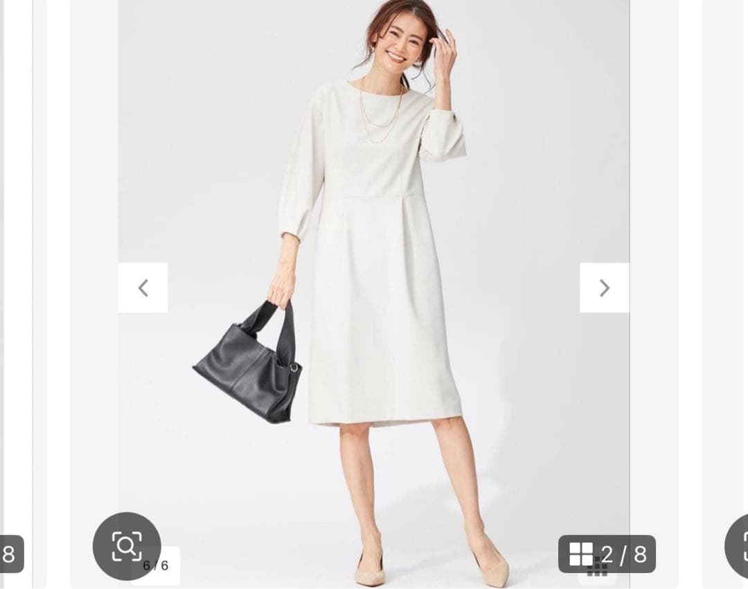 【新品】23区　洗えるジャージウエストタックワンピース　フォーマル　サイズ38