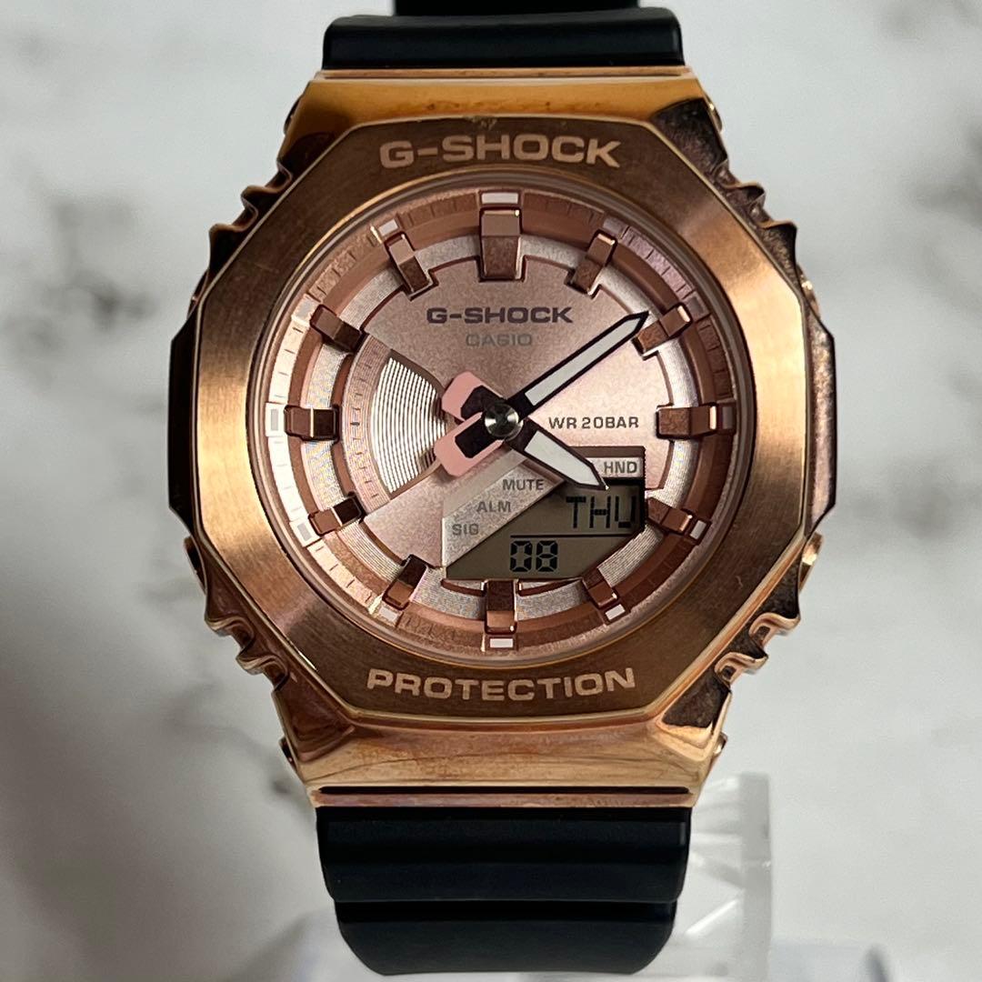 稼働美品 G-SHOCK レディース腕時計 ローズゴールド GM-S2100PG