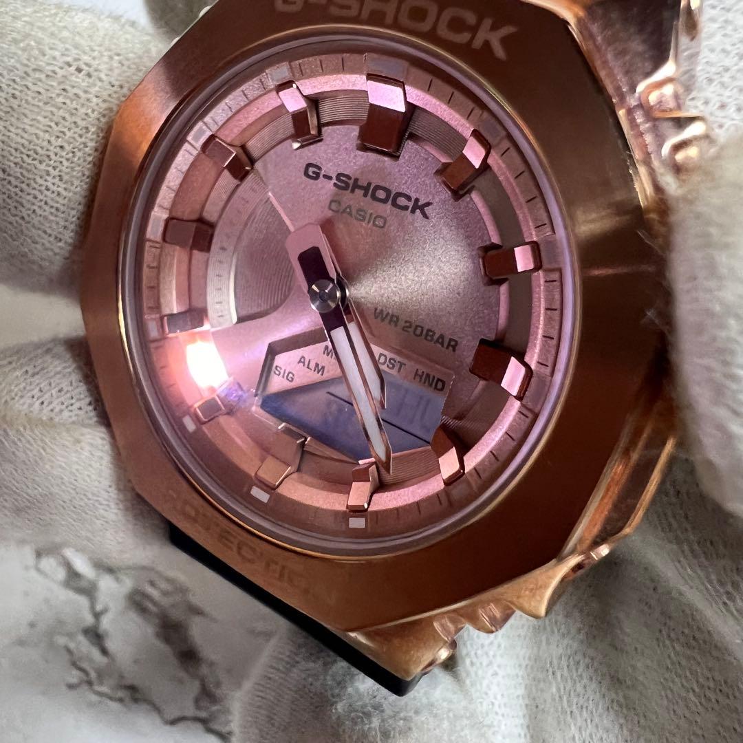 稼働美品 G-SHOCK レディース腕時計 ローズゴールド GM-S2100PG