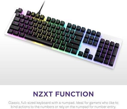 NZXT FUNCTION ゲーミングキーボード ホワイト