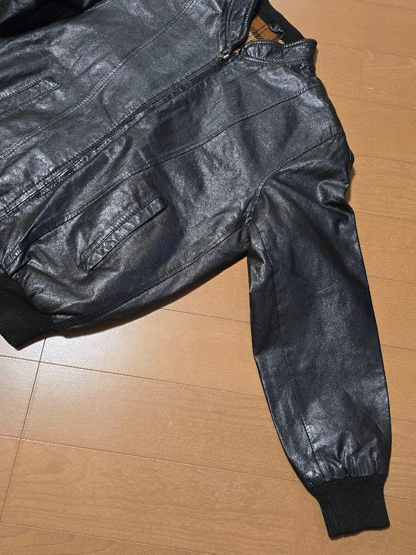 70s.ジャパンビンテージ.レザージャケットCAROL .矢沢永吉