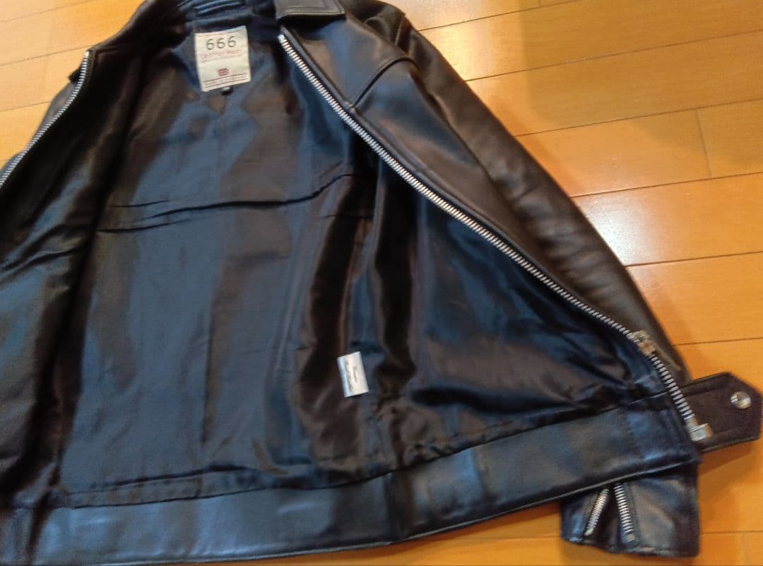 666シングルライダース34ブラック黒ステアハイド英国製