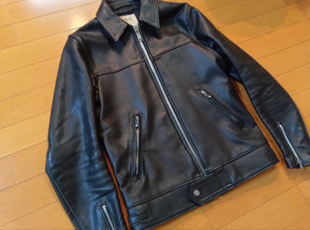 666シングルライダース34ブラック黒ステアハイド英国製