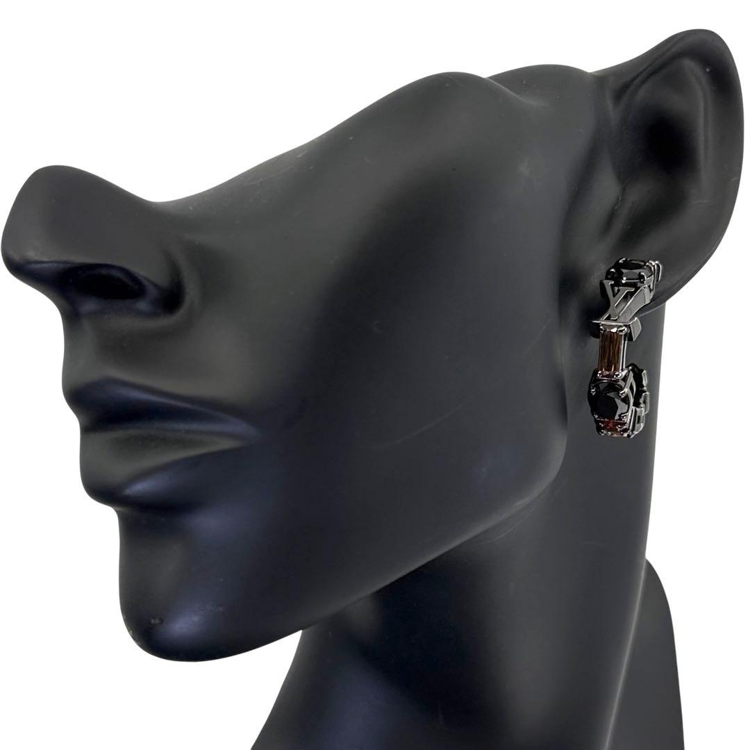 【美品☆現行】ヴィトン　Vシグネチャー ストラス 　ピアス　3点セット　LV