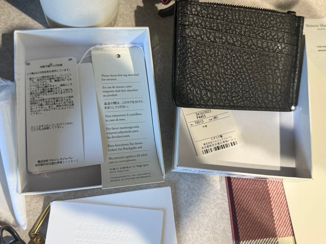 新型Maison Margiela メゾンマルジェラ マネークリップ レザー