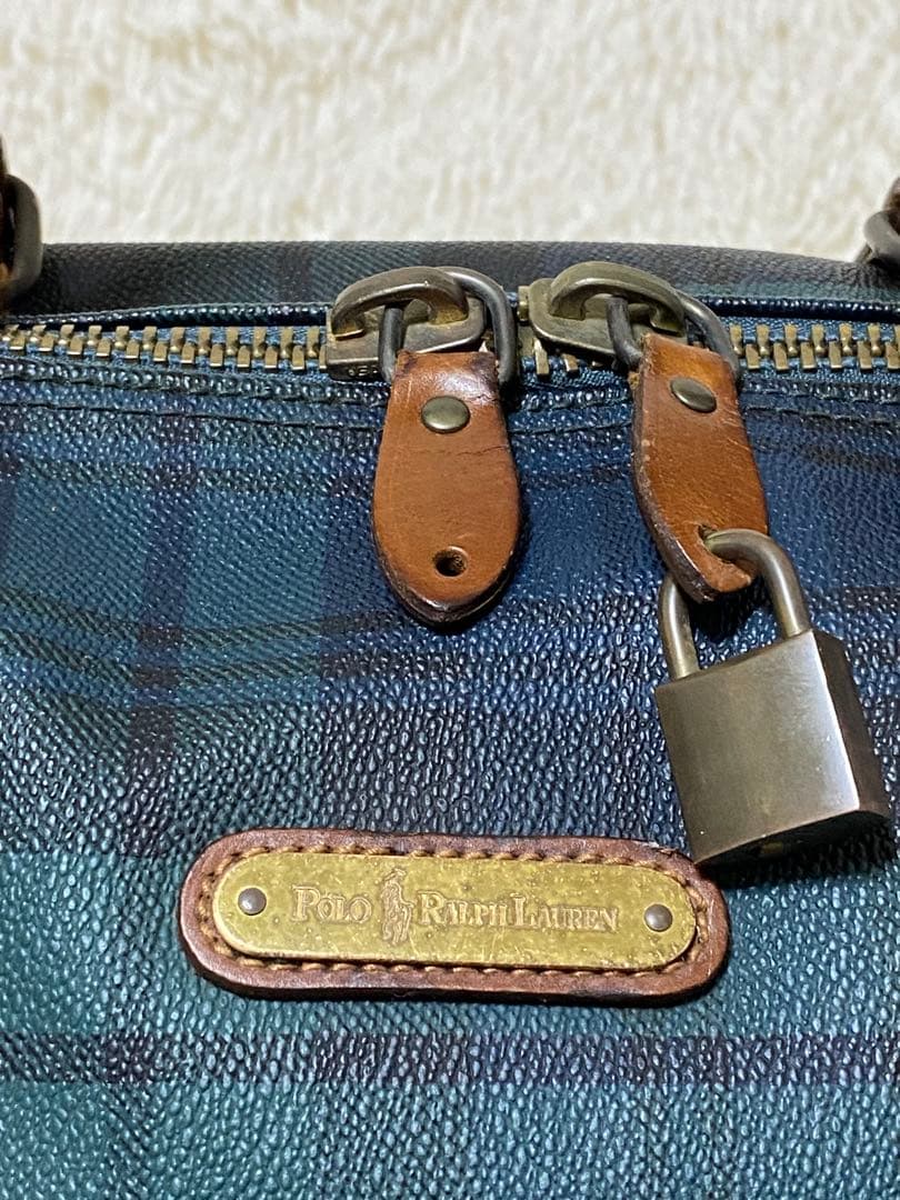 POLO RALPHLAUREN ボストンバッグ 2WAY PVCレザー 大容量
