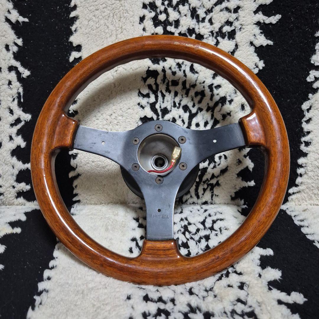 希少！SPORT LINE ミケロッティ 31Φ ウッドステアリング ハンドル