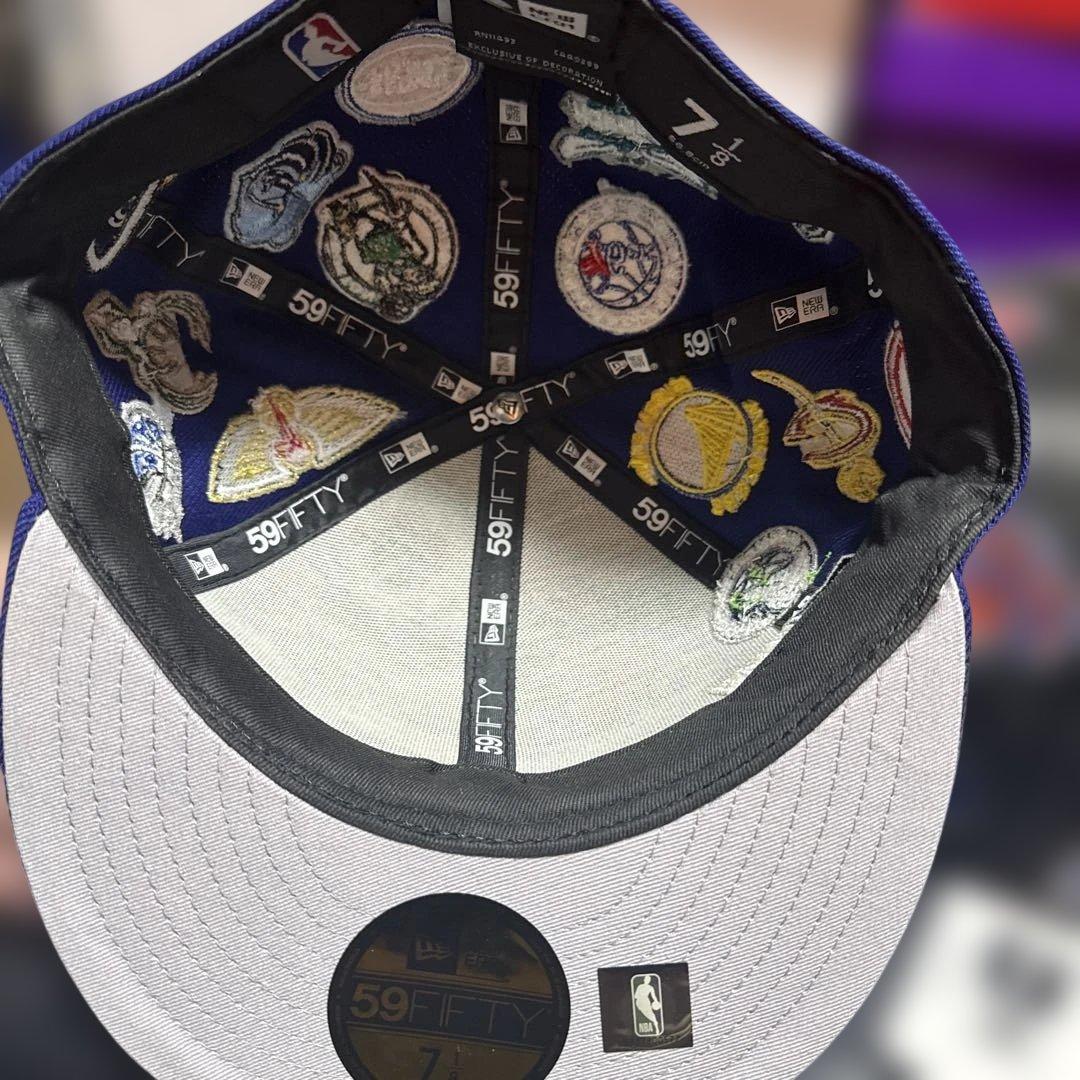 NBAチームロゴ刺繍 ニューエラ 7 1/8