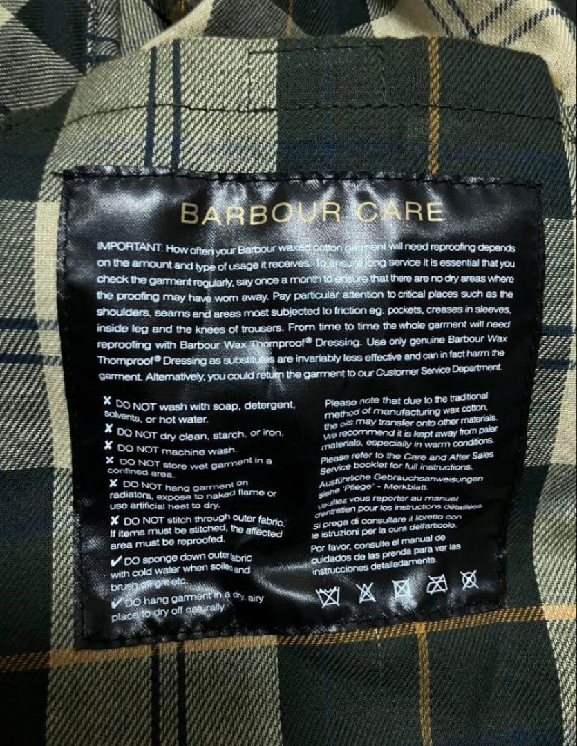 【送料無料】Barbour（バブアー） のジャケット　38サイズ