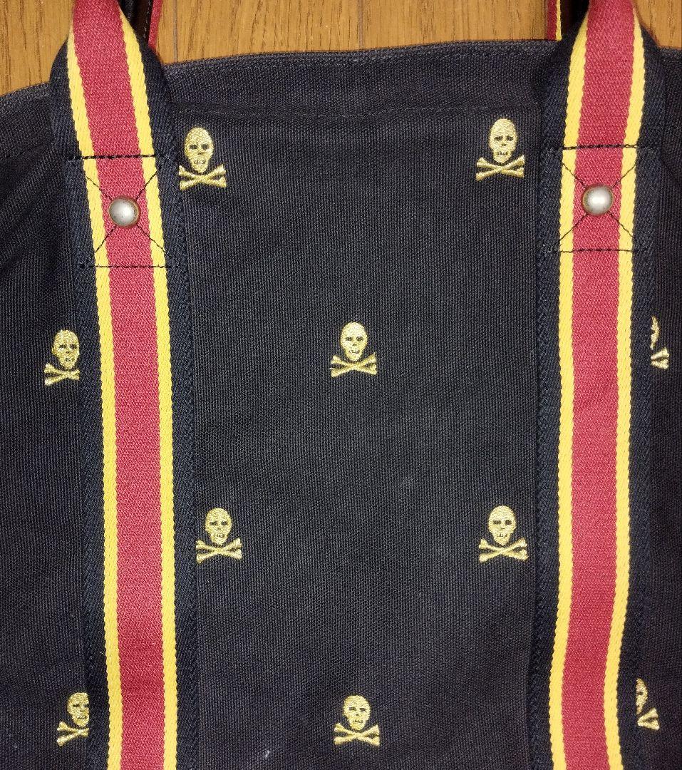 ラグビー◇ラルフローレン◇キャンバストートバッグ◇ブラック◇スカル◇希少◇格安