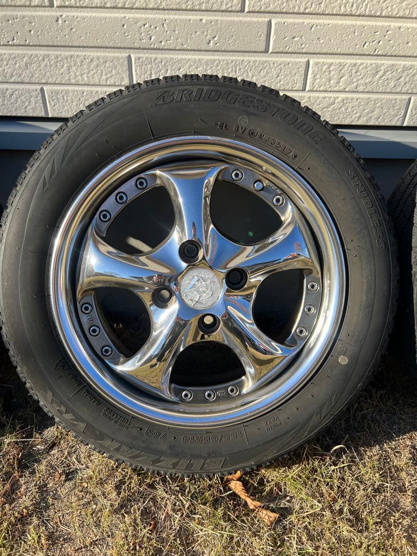 とかとかとーか　WORK VS-KF 14インチ クロームホイールセット