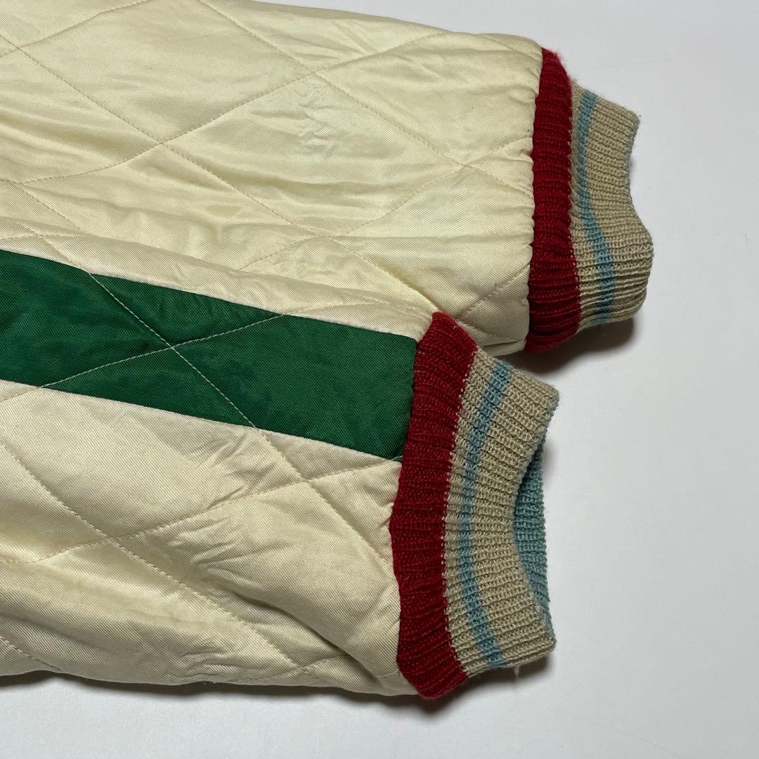 美品　L ★テーラー東洋　別珍　スカジャン　横田基地　龍　富士　黒/緑　ブラック