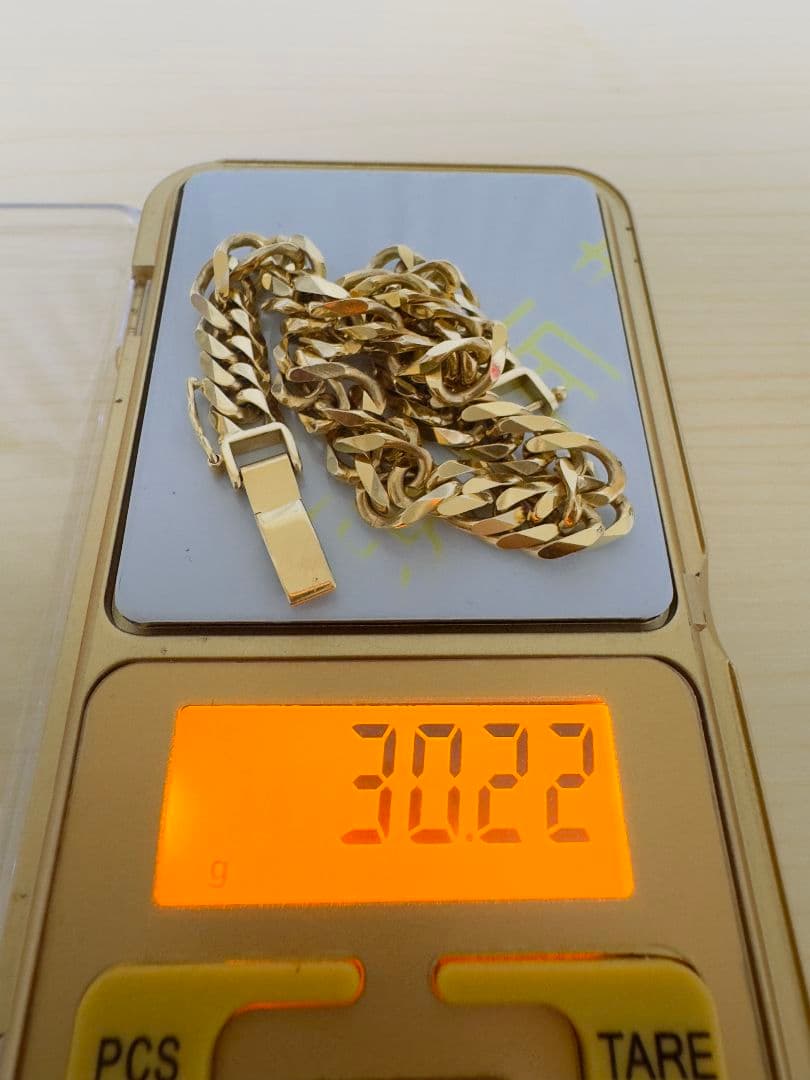 喜平k18 30.22g 6面 20cm ブレスレット