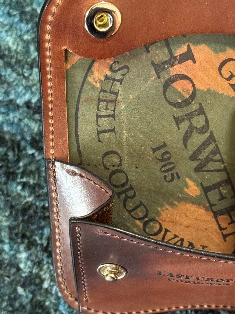 ラストクロップス　タング　シェルコードバン　マーブル　ホーウィンスタンプ　未使用