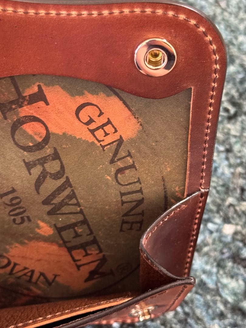 ラストクロップス　タング　シェルコードバン　マーブル　ホーウィンスタンプ　未使用