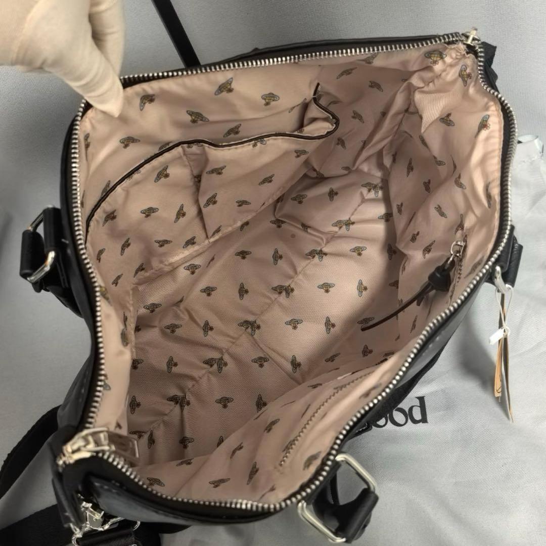 Vivienne Westwood ブラックボストンバッグ