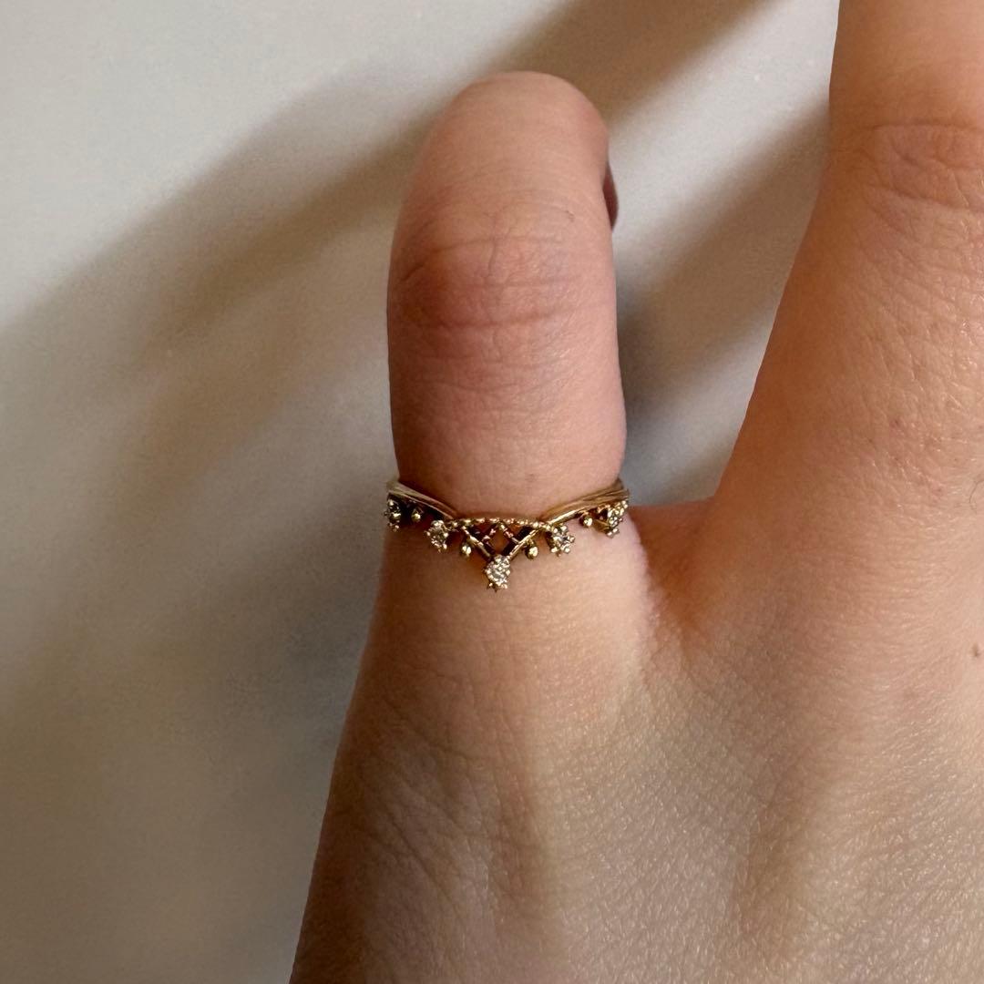 NOJESSノジェス　ダイヤモンドピンキーリング5号